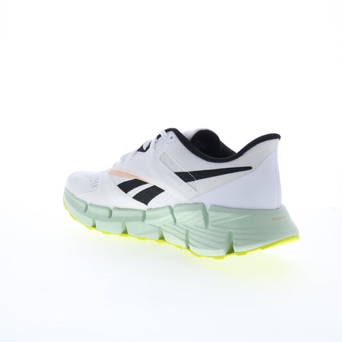 Reebok Zig Dynamica 5 Mens White Mesh Lace Up Lifestyle Sneakers Shoes