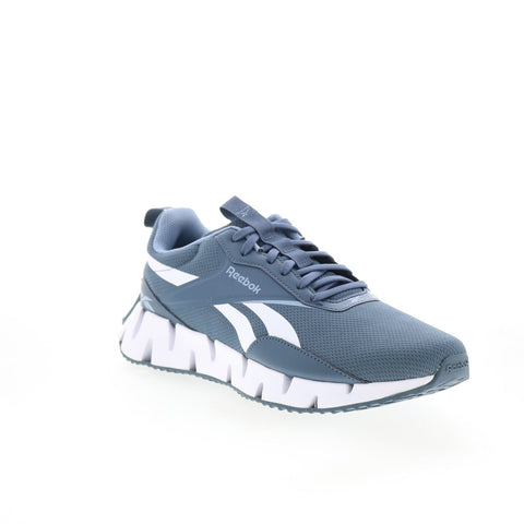 Reebok Zig Dynamica STR Mens Blue Mesh Lace Up Lifestyle Sneakers Shoes