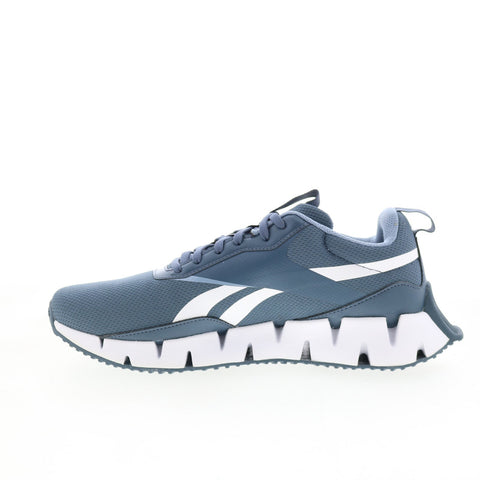 Reebok Zig Dynamica STR Mens Blue Mesh Lace Up Lifestyle Sneakers Shoes