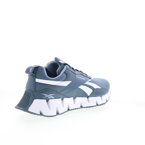Reebok Zig Dynamica STR Mens Blue Mesh Lace Up Lifestyle Sneakers Shoes