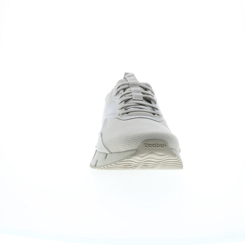 Reebok Zig Dynamica STR Mens Beige Canvas Lace Up Lifestyle Sneakers Shoes