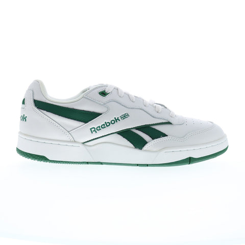 Reebok BB 4000 II Mens Gray Leather Lace Up Lifestyle Sneakers Shoes