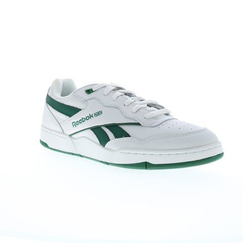 Reebok BB 4000 II Mens Gray Leather Lace Up Lifestyle Sneakers Shoes
