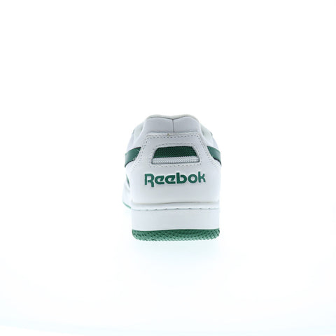Reebok BB 4000 II Mens White Leather Lace Up Lifestyle Sneakers Shoes