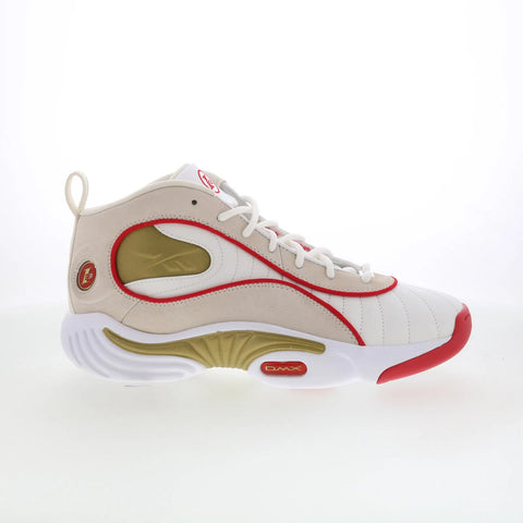 Reebok Answer III 100200996 Mens Beige Leather Athletic Basketball Shoes