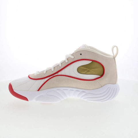 Reebok Answer III 100200996 Mens Beige Leather Athletic Basketball Shoes
