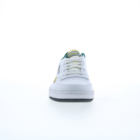 Reebok Club C Revenge Mens White Leather Lace Up Lifestyle Sneakers Shoes