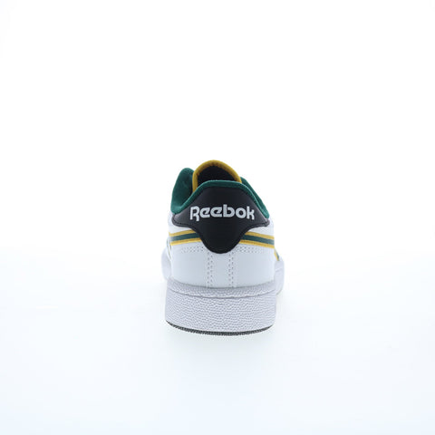 Reebok Club C Revenge Mens White Leather Lace Up Lifestyle Sneakers Shoes