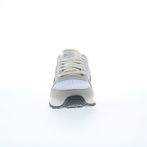 Reebok Classic Leather Mens Gray Suede Lace Up Lifestyle Sneakers Shoes