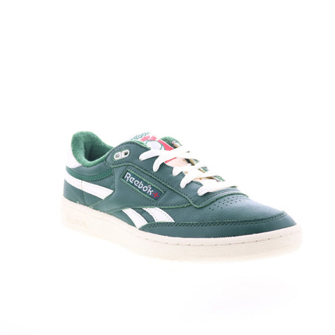 Reebok Club C Revenge Vintage Mens Green Leather Lifestyle Sneakers Shoes