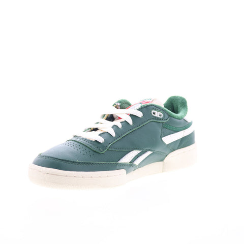 Reebok Club C Revenge Vintage Mens Green Leather Lifestyle Sneakers Shoes