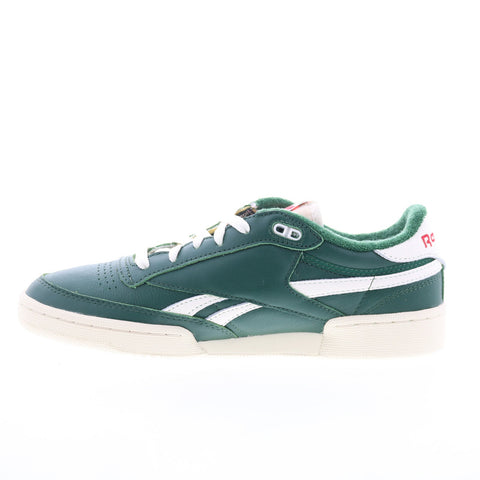 Reebok Club C Revenge Vintage Mens Green Leather Lifestyle Sneakers Shoes