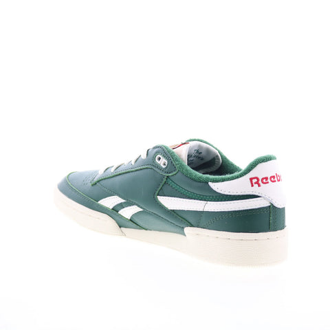 Reebok Club C Revenge Vintage Mens Green Leather Lifestyle Sneakers Shoes