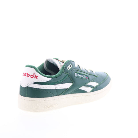 Reebok Club C Revenge Vintage Mens Green Leather Lifestyle Sneakers Shoes