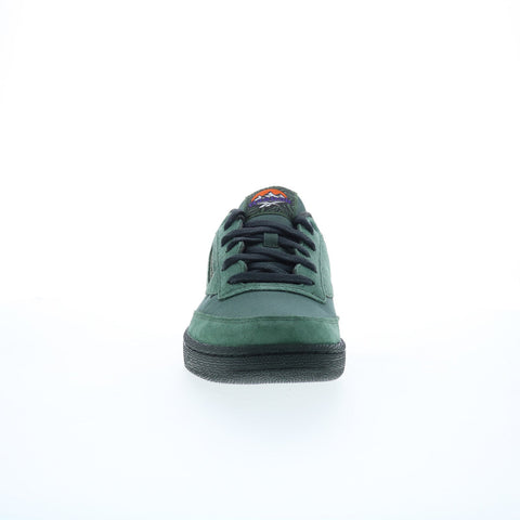 Reebok Club C 85 Mens Green Suede Lace Up Lifestyle Sneakers Shoes