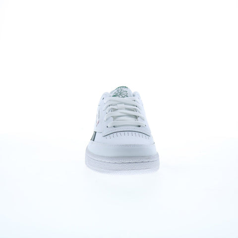 Reebok Club C Revenge Mens White Leather Lace Up Lifestyle Sneakers Shoes