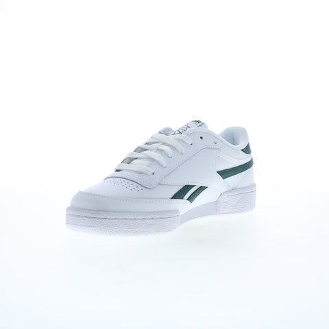 Reebok Club C Revenge Mens White Leather Lace Up Lifestyle Sneakers Shoes