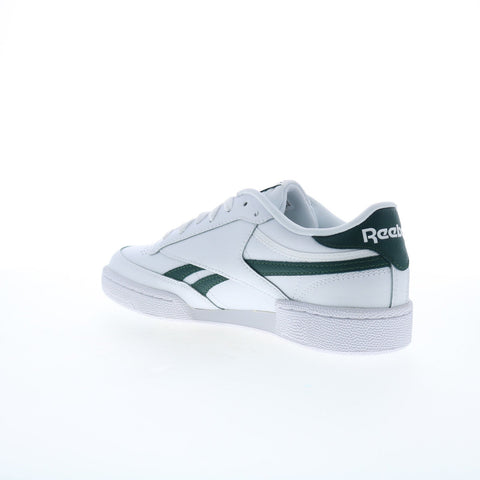Reebok Club C Revenge Mens White Leather Lace Up Lifestyle Sneakers Shoes