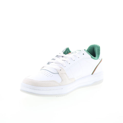 Reebok Phase Court Mens White Suede Lace Up Lifestyle Sneakers Shoes