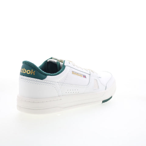 Reebok LT Court Mens White Leather Lace Up Lifestyle Sneakers Shoes