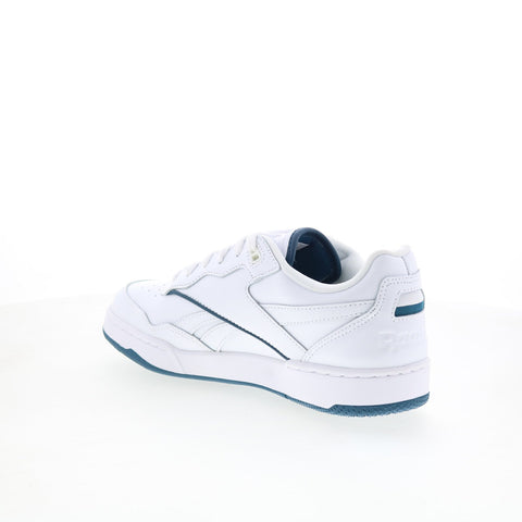 Reebok BB 4000 II Mens White Leather Lace Up Lifestyle Sneakers Shoes