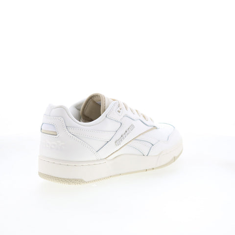 Reebok BB 4000 II Mens Beige Leather Lace Up Lifestyle Sneakers Shoes