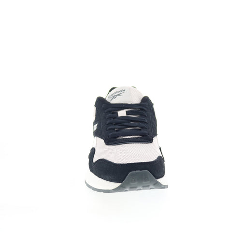 Reebok Gl1100 Mens Black Suede Lace Up Lifestyle Sneakers Shoes