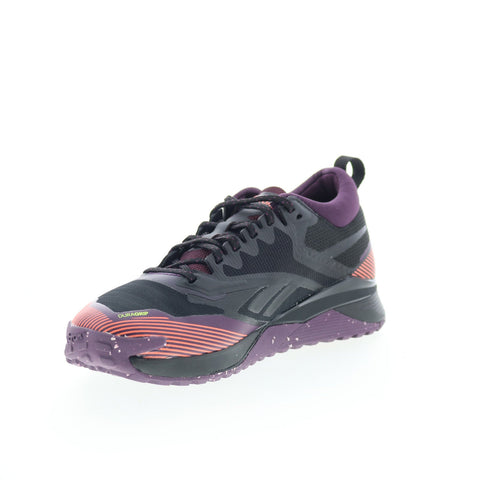 Reebok Nano X4 Adventure Womens Black Mesh Athletic Cross Training Shoes