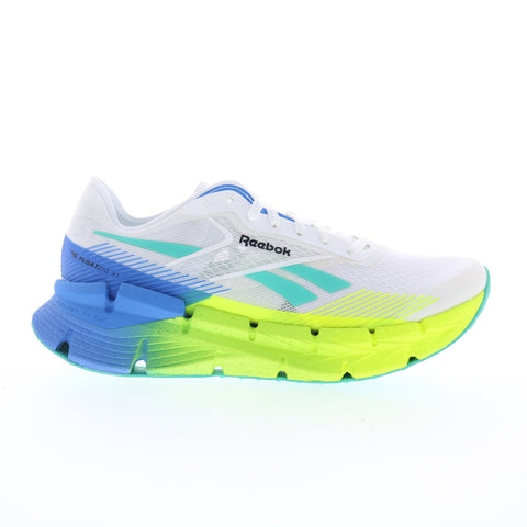 Reebok Floatzig X1 Mens White Mesh Lace Up Athletic Running Shoes