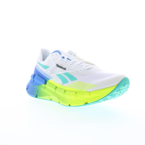 Reebok Floatzig X1 Mens White Mesh Lace Up Athletic Running Shoes