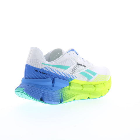 Reebok Floatzig X1 Mens White Mesh Lace Up Athletic Running Shoes