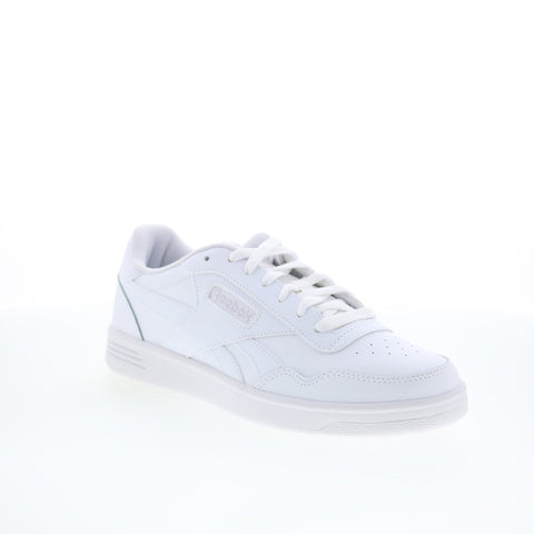 Reebok Court Advance Mens White Leather Lace Up Lifestyle Sneakers Shoes