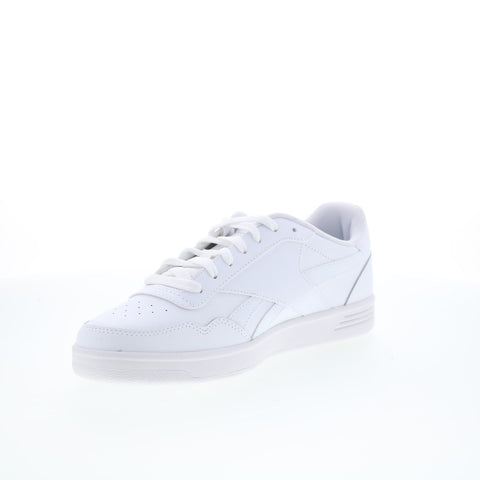 Reebok Court Advance Mens White Leather Lace Up Lifestyle Sneakers Shoes