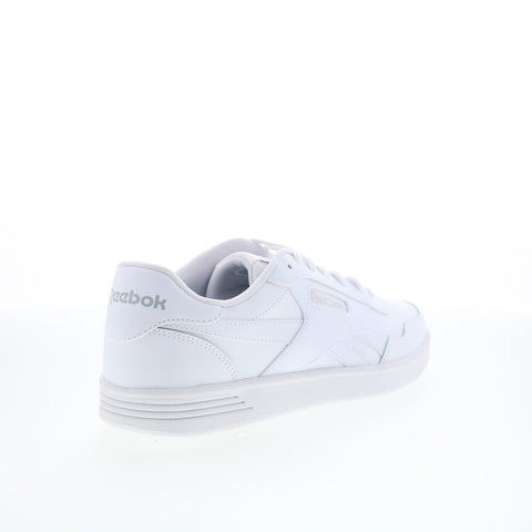 Reebok Court Advance Mens White Leather Lace Up Lifestyle Sneakers Shoes