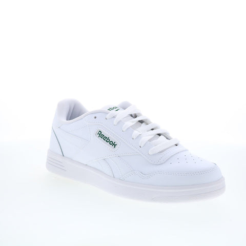 Reebok Court Advance Mens White Leather Lace Up Lifestyle Sneakers Shoes