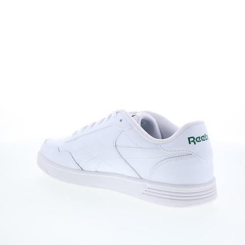 Reebok Court Advance Mens White Leather Lace Up Lifestyle Sneakers Shoes