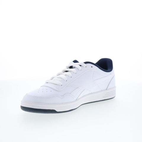 Reebok Court Advance Mens White Leather Lace Up Lifestyle Sneakers Shoes