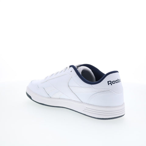 Reebok Court Advance Mens White Leather Lace Up Lifestyle Sneakers Shoes