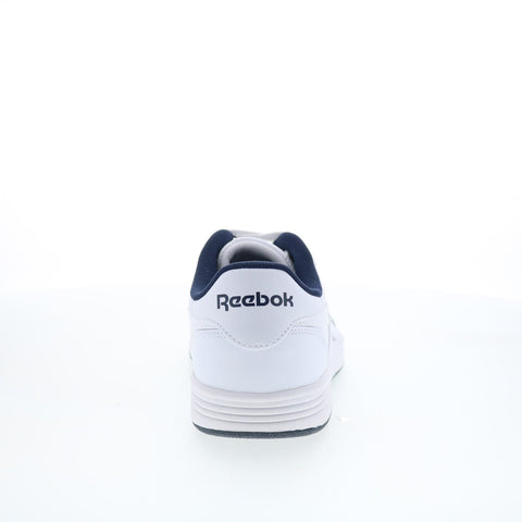 Reebok Court Advance Mens White Leather Lace Up Lifestyle Sneakers Shoes