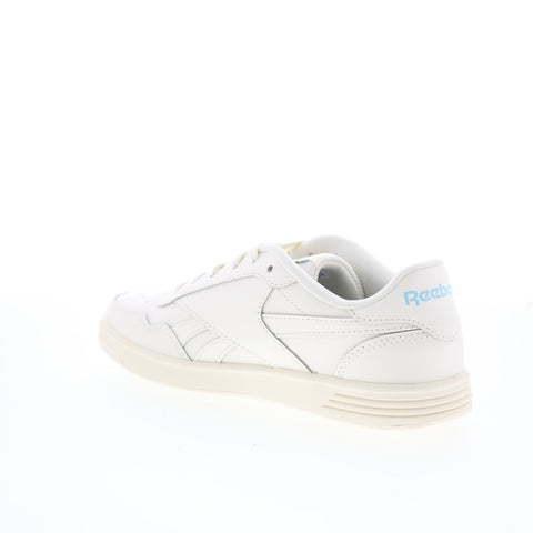 Reebok Court Advance Womens Beige Leather Lace Up Lifestyle Sneakers Shoes