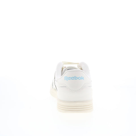 Reebok Court Advance Womens Beige Leather Lace Up Lifestyle Sneakers Shoes