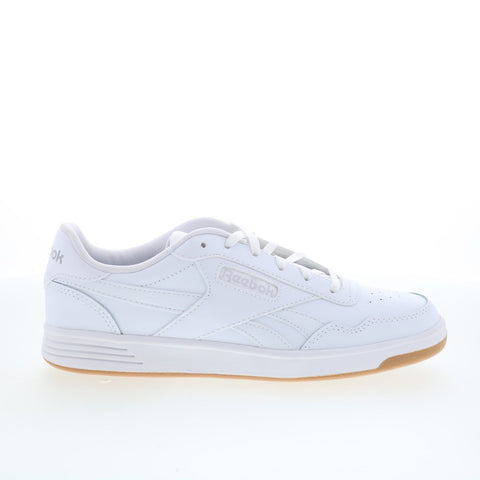 Reebok Court Advance Womens White Leather Lace Up Lifestyle Sneakers Shoes