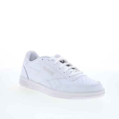 Reebok Court Advance Womens White Leather Lace Up Lifestyle Sneakers Shoes