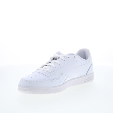 Reebok Court Advance Womens White Leather Lace Up Lifestyle Sneakers Shoes