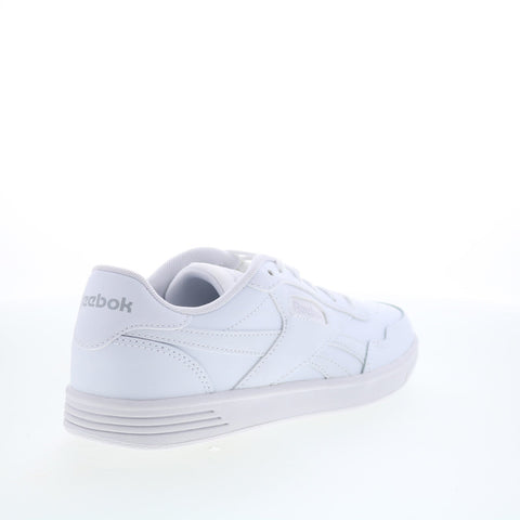 Reebok Court Advance Womens White Leather Lace Up Lifestyle Sneakers Shoes
