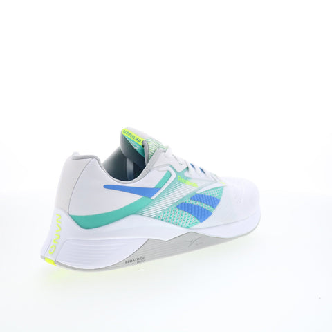 Reebok Nano X4 Mens White Mesh Lace Up Athletic Cross Training Shoes