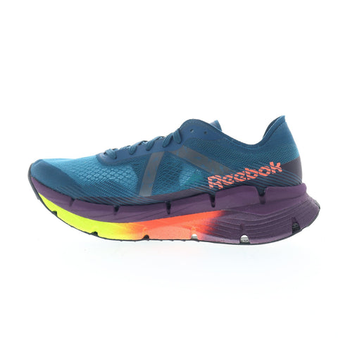 Reebok Floatzig X1 Mens Blue Mesh Lace Up Athletic Running Shoes
