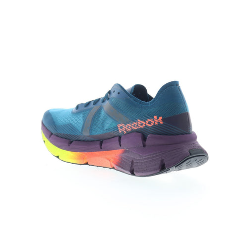 Reebok Floatzig X1 Mens Blue Mesh Lace Up Athletic Running Shoes