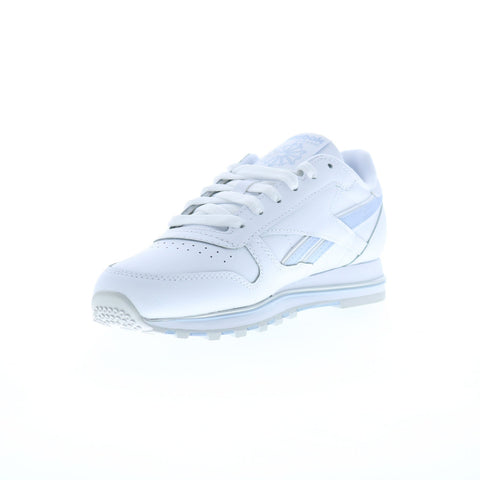 Reebok Classic Leather Clip V2 Womens White Leather Lifestyle Sneakers Shoes