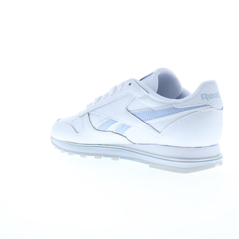 Reebok Classic Leather Clip V2 Womens White Leather Lifestyle Sneakers Shoes